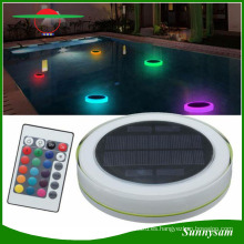 Luz flotante solar de la piscina, luz solar accionada de la decoración del LED para la piscina, jardín y luz de la prenda impermeable al aire libre IP68 de la fiesta cambiada por teledirigido